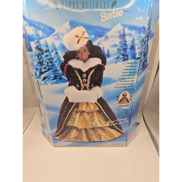 VTG 1996 Happy Holidays Barbie - African American Special Edition - New in Box - Picture 5 of 6